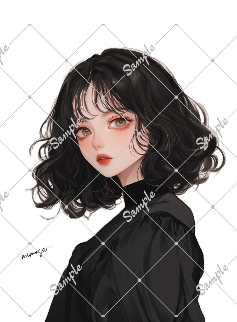 原创角色贴纸 5 件套 - 贴纸 - 纸 