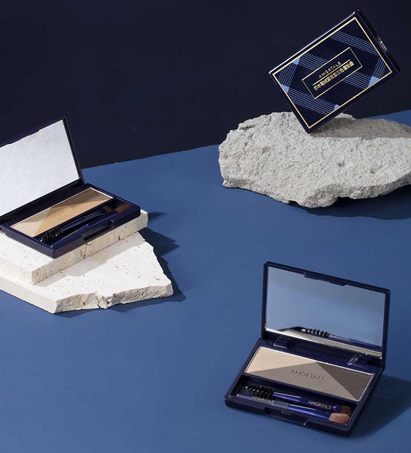 【台湾总代理】AMORTALS 尔木萄 干湿两用三色眉粉(3色) - 眼/眉部彩妆 - 其他材质 