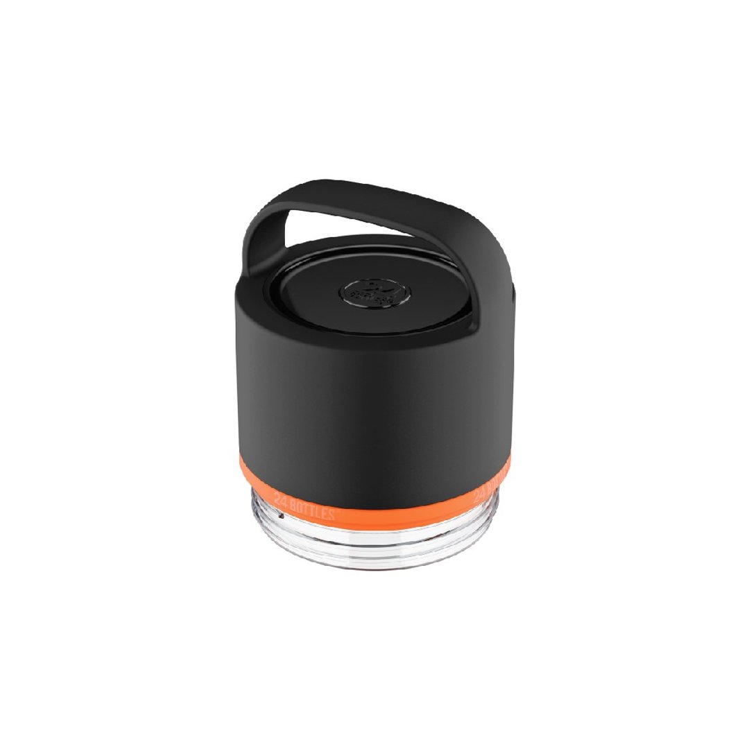 意大利 24Bottles Spin 保温随行瓶盖组 - 保温瓶/保温杯 - 塑料 黑色