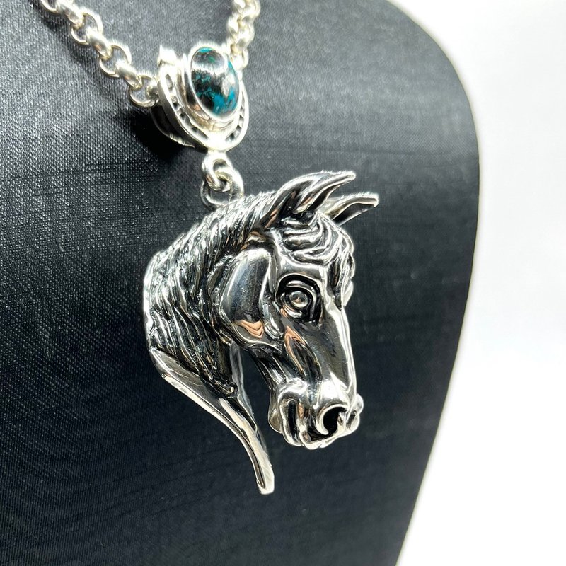 一马当先 - 项链 - 纯银 