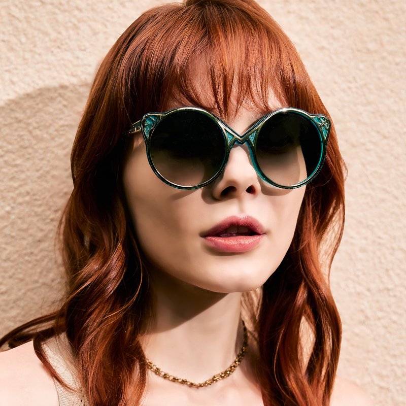 【快速出货】时尚艺术太阳眼镜 | W.I.N.S.O.M.E - 墨镜 - 其他材质 绿色