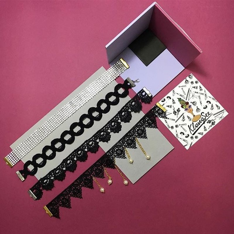 choker - 项链 - 其他材质 黑色