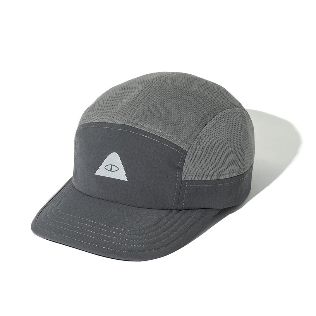 日本限定POLER DRY RUN 5P CAP 吸湿速干五片帽 / 灰 - 帽子 - 聚酯纤维 灰色