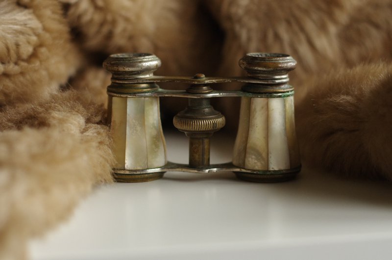 老杂货 复古Antique 骨董珍珠贝法国巴黎望远镜 歌剧院 W179 - 其他 - 其他金属 金色