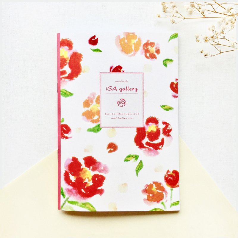 玫瑰 空白/笔记本 - 笔记本/手帐 - 纸 红色