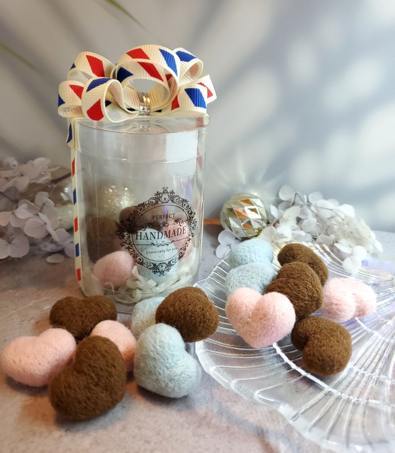 心型巧克力甜点羊毛毡 家居摆饰 - 摆饰 - 羊毛 多色