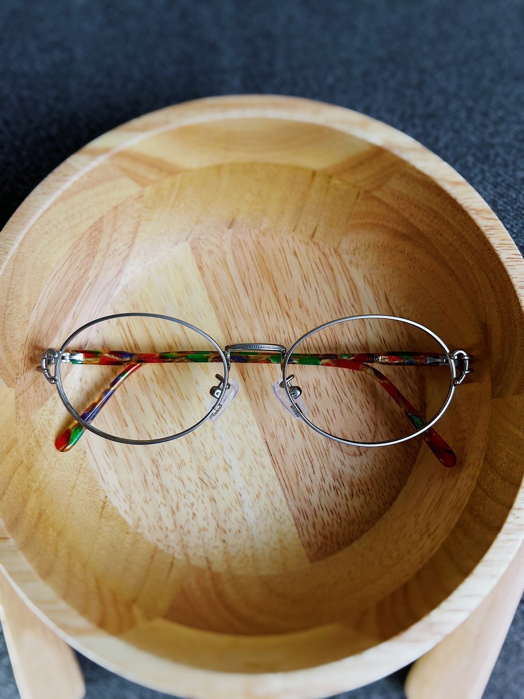 雾银篓空彩葱镜脚 银丝 镜框眼镜 古董目着 めがね/glasses - 眼镜/眼镜框 - 其他金属 银色