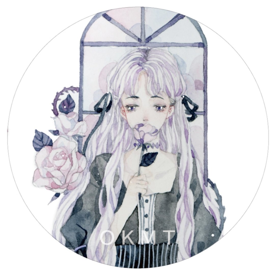 玫瑰少女 輕復古少女集 PET 纸胶带 - 纸胶带 - 塑料 灰色