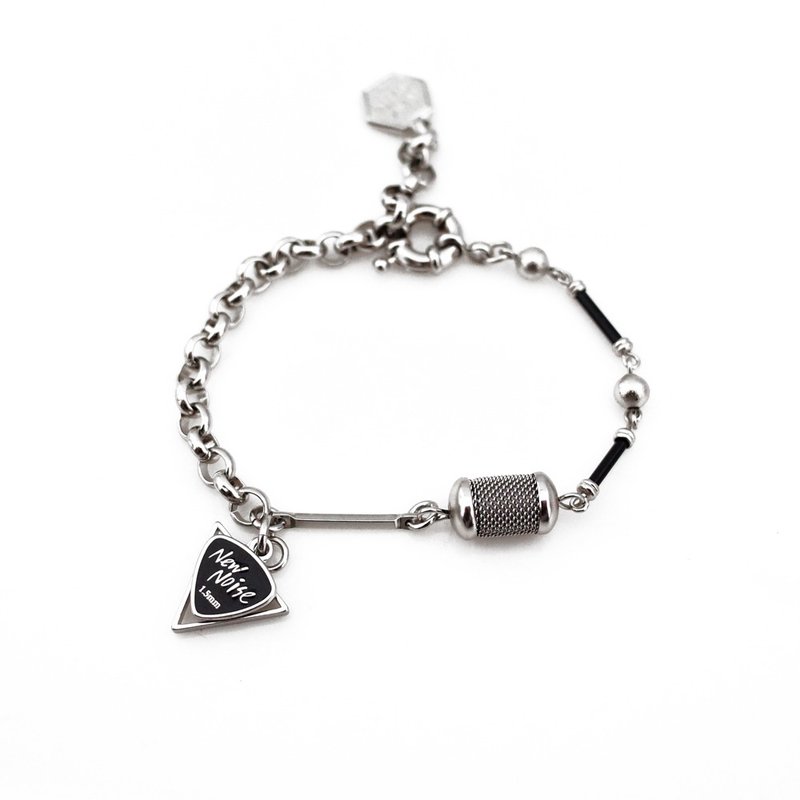 在水里唱歌手链 Singing on the water bracelet  银色款 - 手链/手环 - 其他金属 黑色