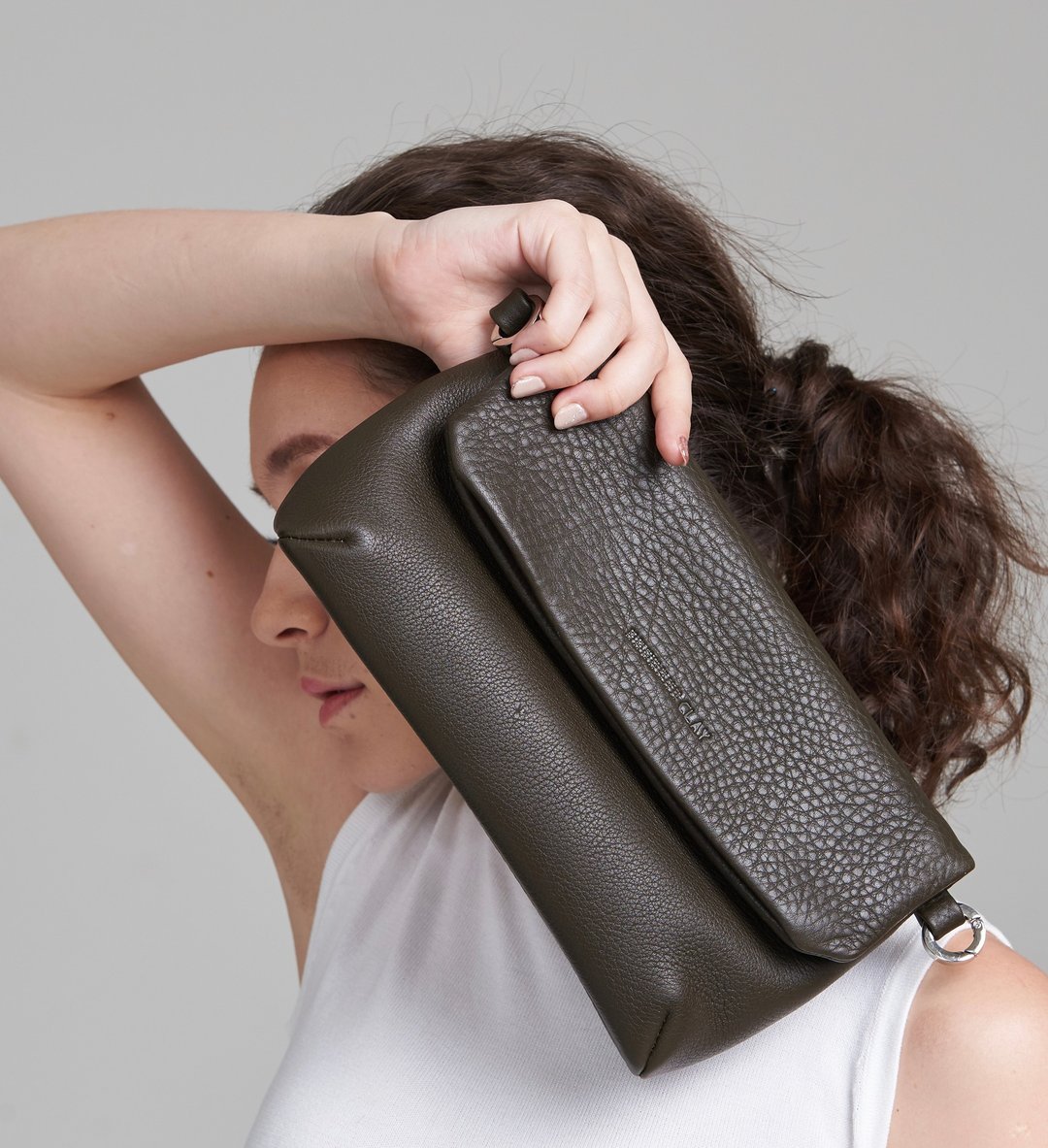 Cross body bag : Minimal SS type B - 其他 - 真皮 绿色