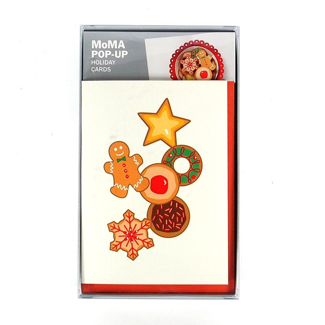 糖霜饼干 耶诞盒卡8入【Up With Paper MoMA-卡片 圣诞节系列】 - 卡片/明信片 - 纸 红色