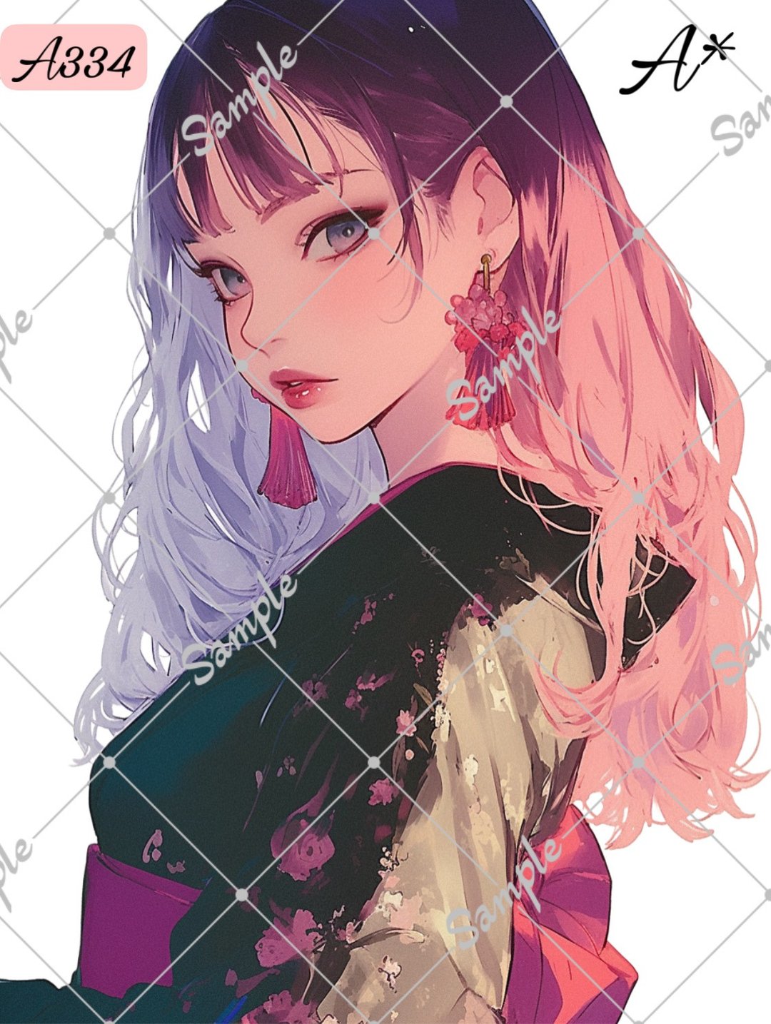 原创人物贴纸 人物贴纸 A334 3张 - 贴纸 - 纸 