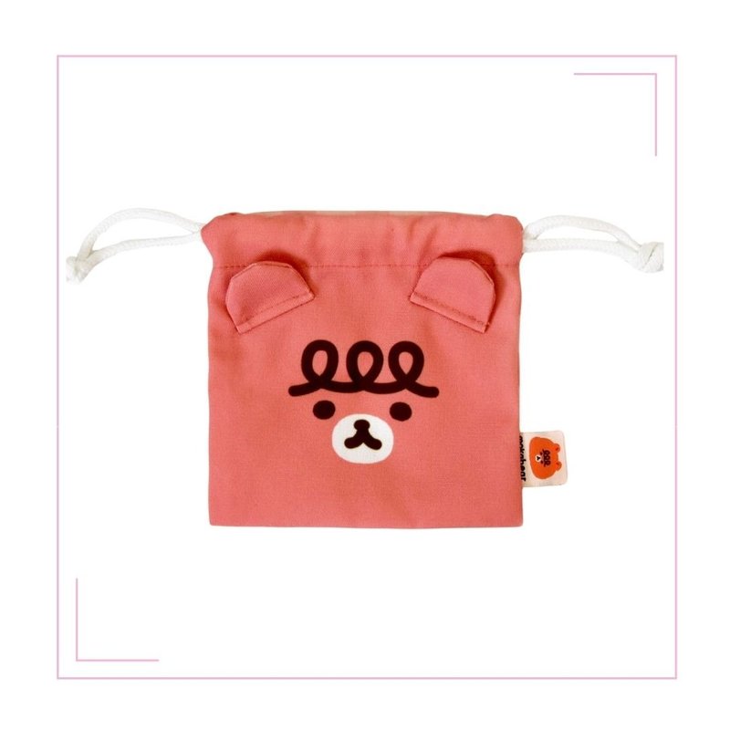 毛毛熊小束口袋 - 束口袋双肩包 - 棉．麻 多色
