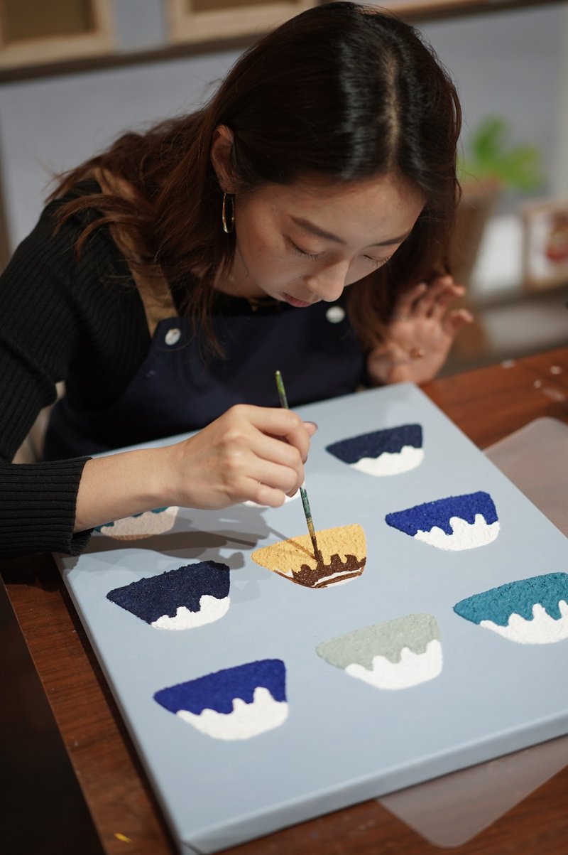 IARTS 日系严选 厚砌画-促咪系列 富士山布丁 樱桃鸭 玉山可颂 - 插画/绘画/写字 - 压克力 