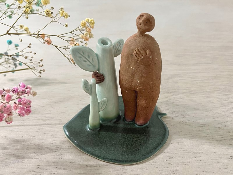 | Luna 陶偶系列 |  陶器 小花瓶 摆设 - 花瓶/陶器 - 陶 绿色