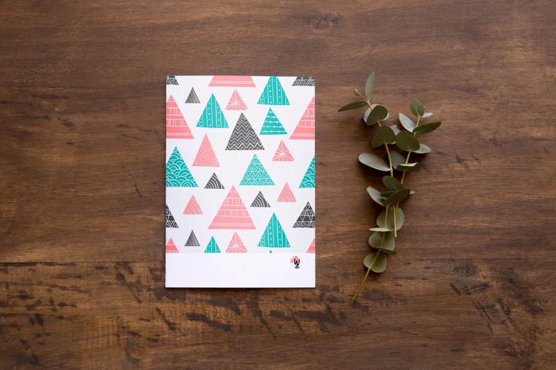 三角几何 自填日期行事历 年历笔记本_洛可可草莓WELKIN2021 手帐 - 年历/台历 - 纸 