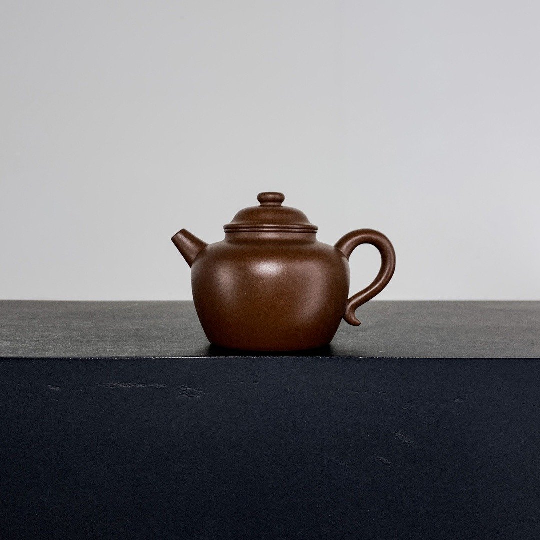 送礼紫砂壶茶壶全手工、 大彬圈钮、紫泥、400cc 慕古经典器 实用 - 茶具/茶杯 - 陶 灰色