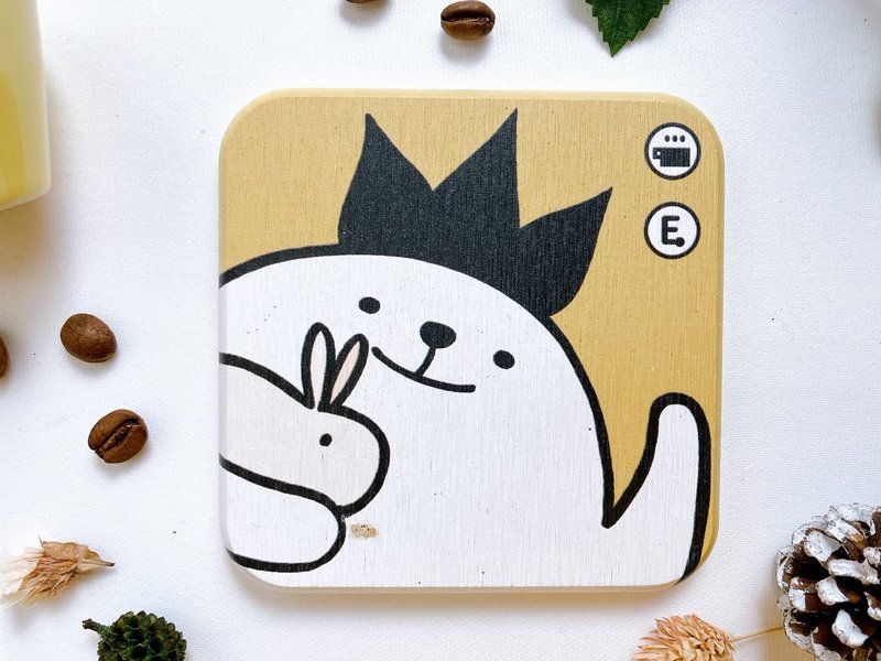 【疗愈圭藻土杯垫】大头菜 - 杯垫 - 其他材质 蓝色