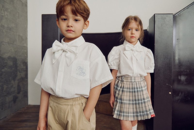 Linden Shirts(Boy) - 童装上衣 - 其他材质 蓝色