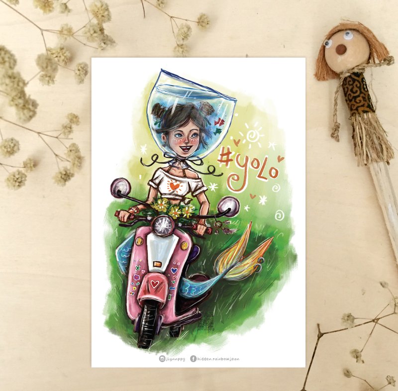 YOLO artprint - 卡片/明信片 - 纸 
