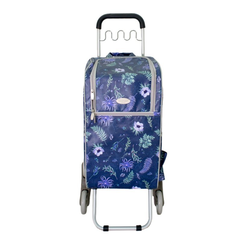 THE CARROS 卡萝 36L保温保冷三轮波浪挂勾折叠购物车-仲夏之夜 - 露营用品 - 防水材质 