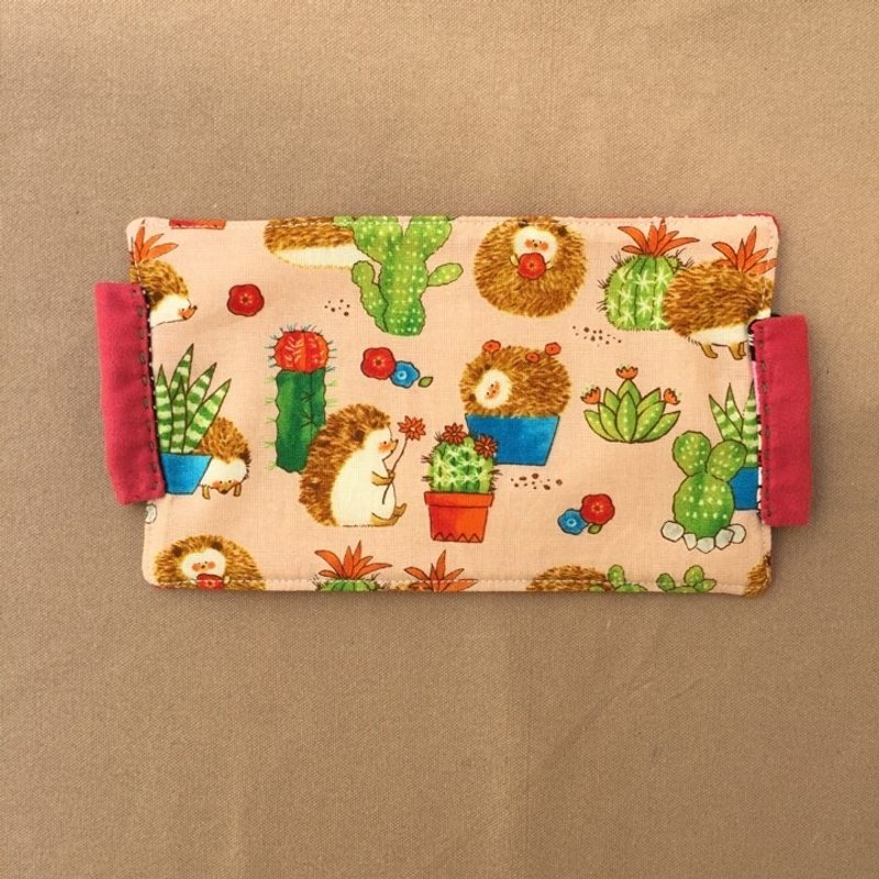 *两个刺刺粉  双面口罩* - 口罩 - 棉．麻 粉红色