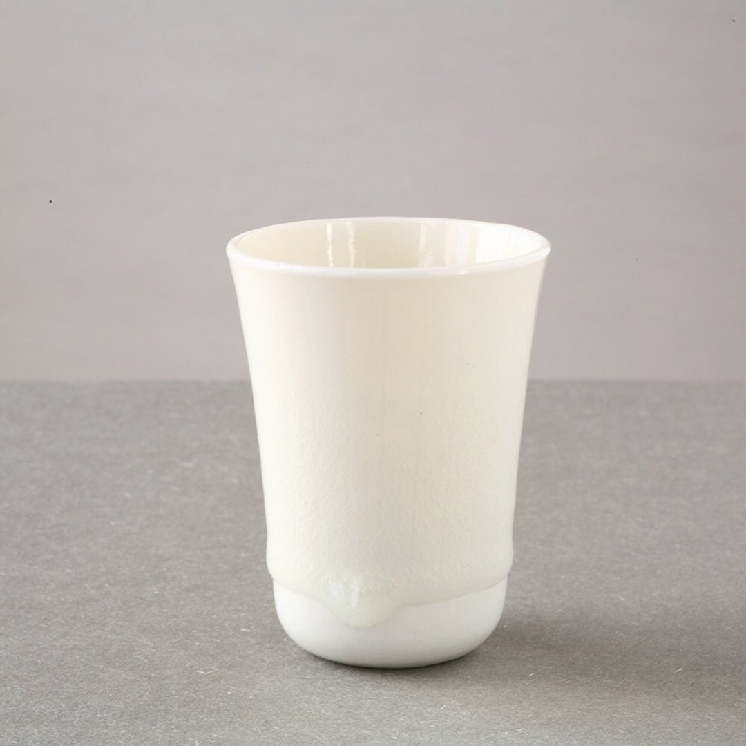 Small Tea Cup, White Porcelain, - 茶具/茶杯 - 瓷 白色