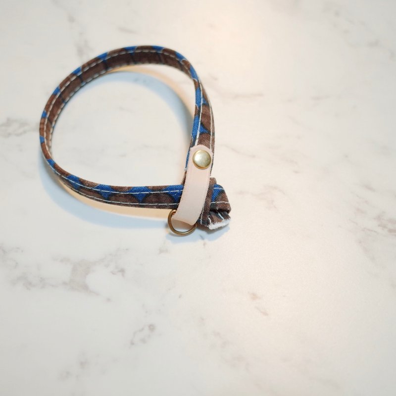 猫 项圈 可可欧立欧 附铃铛 - 项圈/牵绳 - 棉．麻 橘色