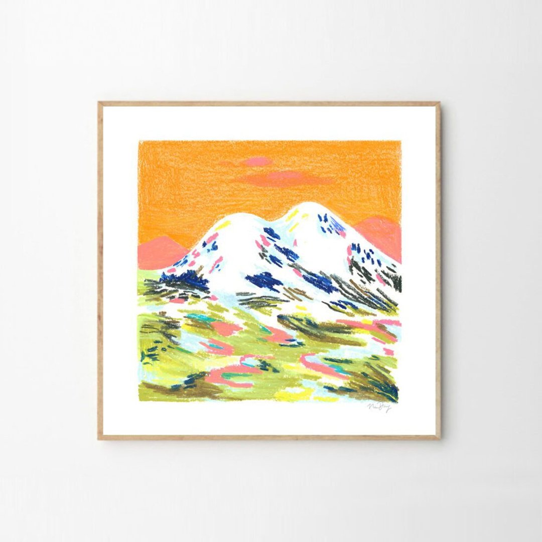 【艺术挂画】Nina Dissing |  Orange Mountain - 海报/装饰画/版画 - 纸 
