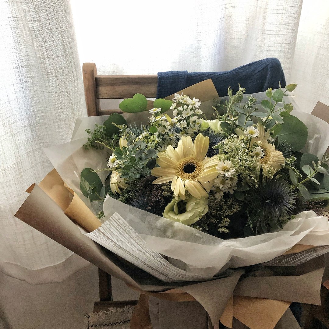森林草系定制手绑花束 - 干燥花/捧花 - 植物．花 绿色