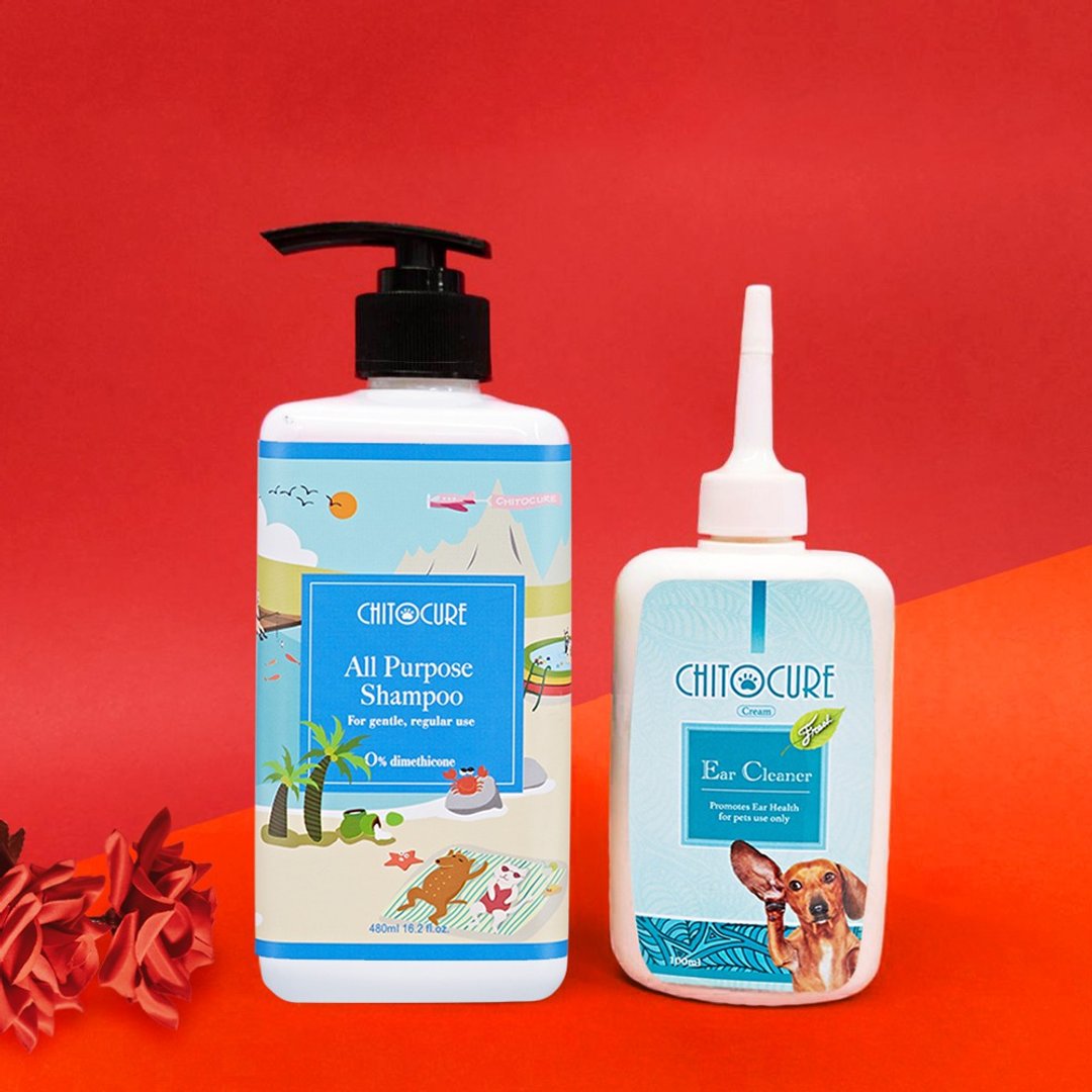 新春优惠 防霉除臭洗毛乳480ml+耳乳100ml - 清洁/美容 - 浓缩/萃取物 蓝色