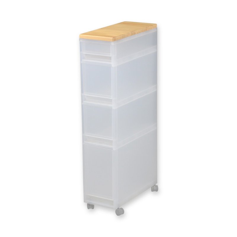 【原木圆生 WOODLIFE】原木桌板-PP附轮收纳箱可适用 | 松木 橡木 - 收纳用品 - 木头 