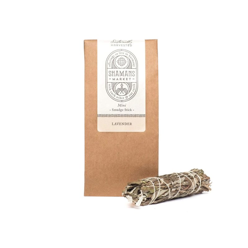 Shamans Market迷你薰衣草烟熏棒 - 香薰/精油/线香 - 植物．花 卡其色