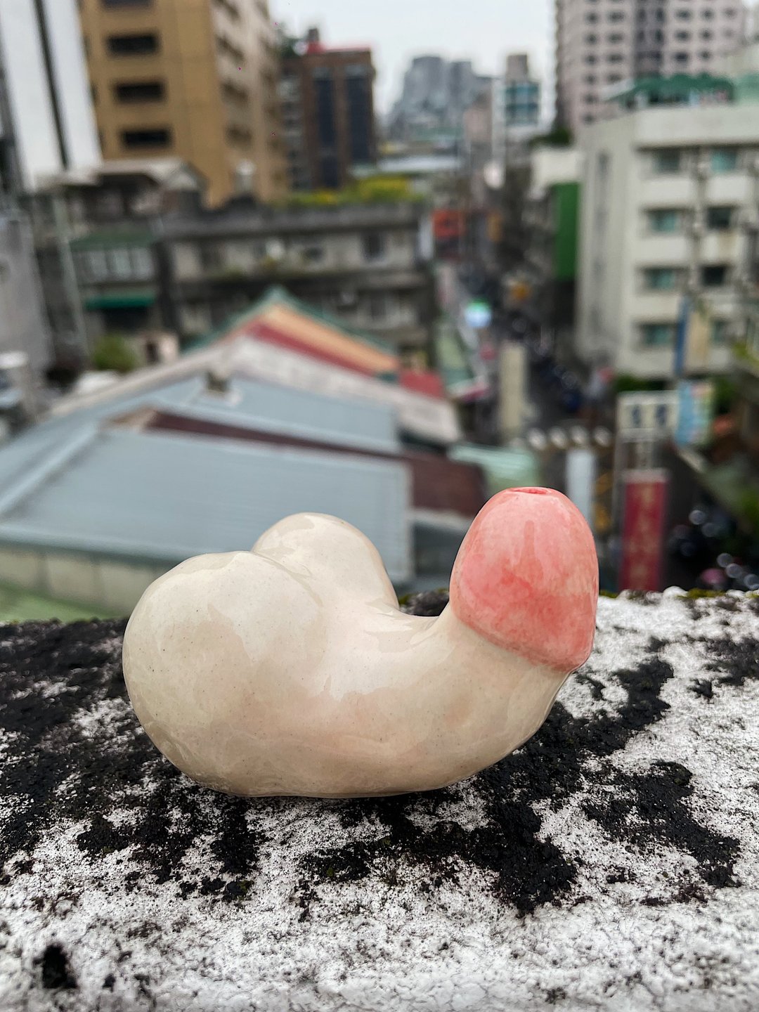 ㄐㄧㄐㄧ线香座-4 THEVOLCANO 火山贩卖铺 - 香薰/精油/线香 - 陶 粉红色