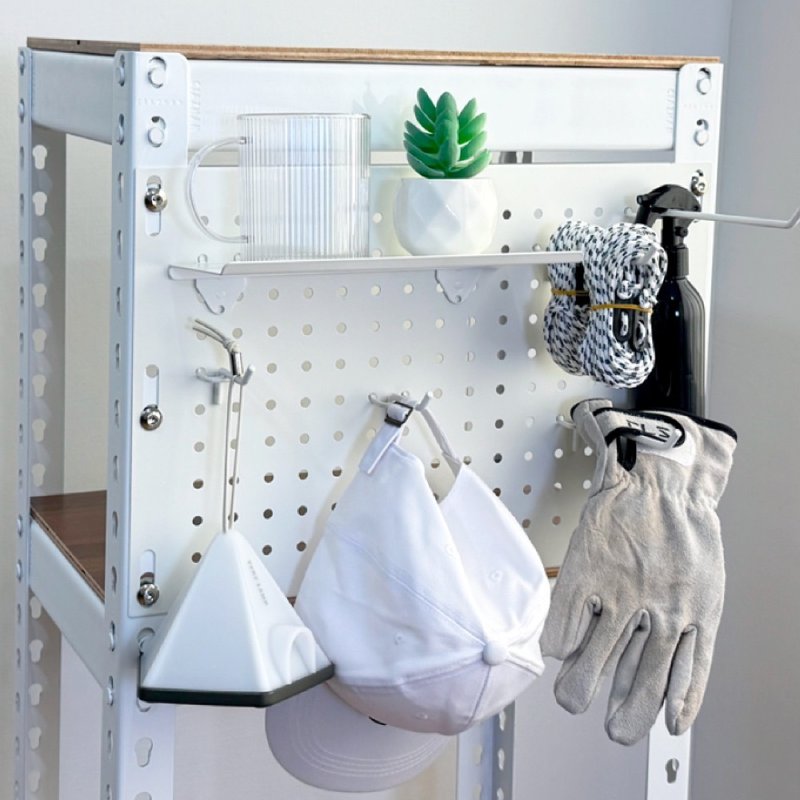 角钢专用洞洞板45x30cm - 置物架/篮子 - 其他金属 白色