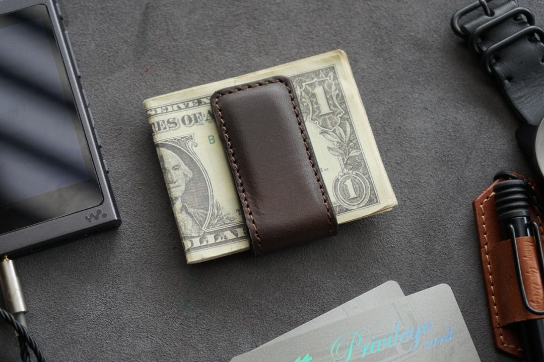 Money Clip(MCO004)(ฺBrown) - 皮夹/钱包 - 真皮 