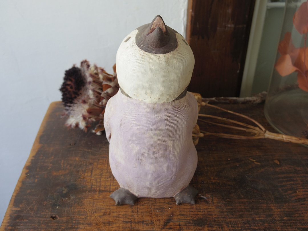 Emperor penguin chick - 玩偶/公仔 - 陶 白色