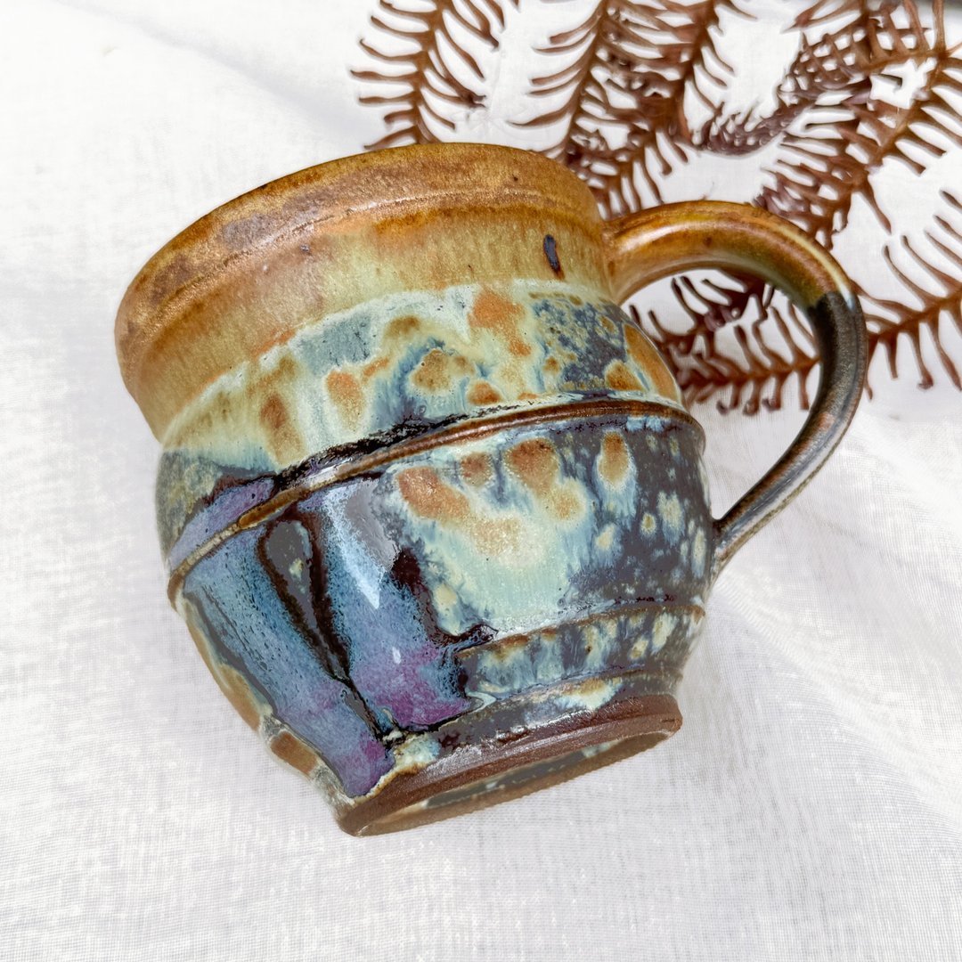紫龙晶,大容量手作陶器马克杯460ml Handmade Koi Hospital - 其他杯子 - 瓷 紫色
