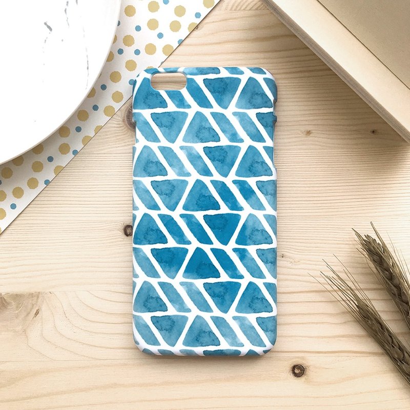 蓝绿几何 (iPhone.Samsung三星, HTC, Sony.华硕手机壳保护套)  - 手机壳/手机套 - 塑料 蓝色