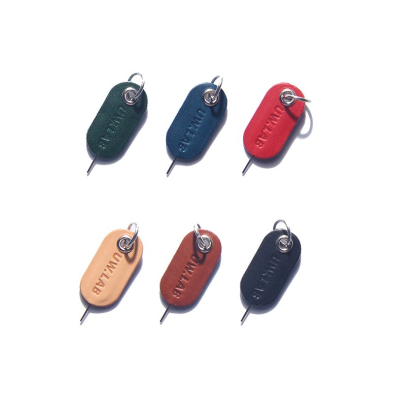 卡针sim苹果手机取卡针 皮套 钥匙扣 挂件 意大利牛皮 - 手机配件 - 真皮 