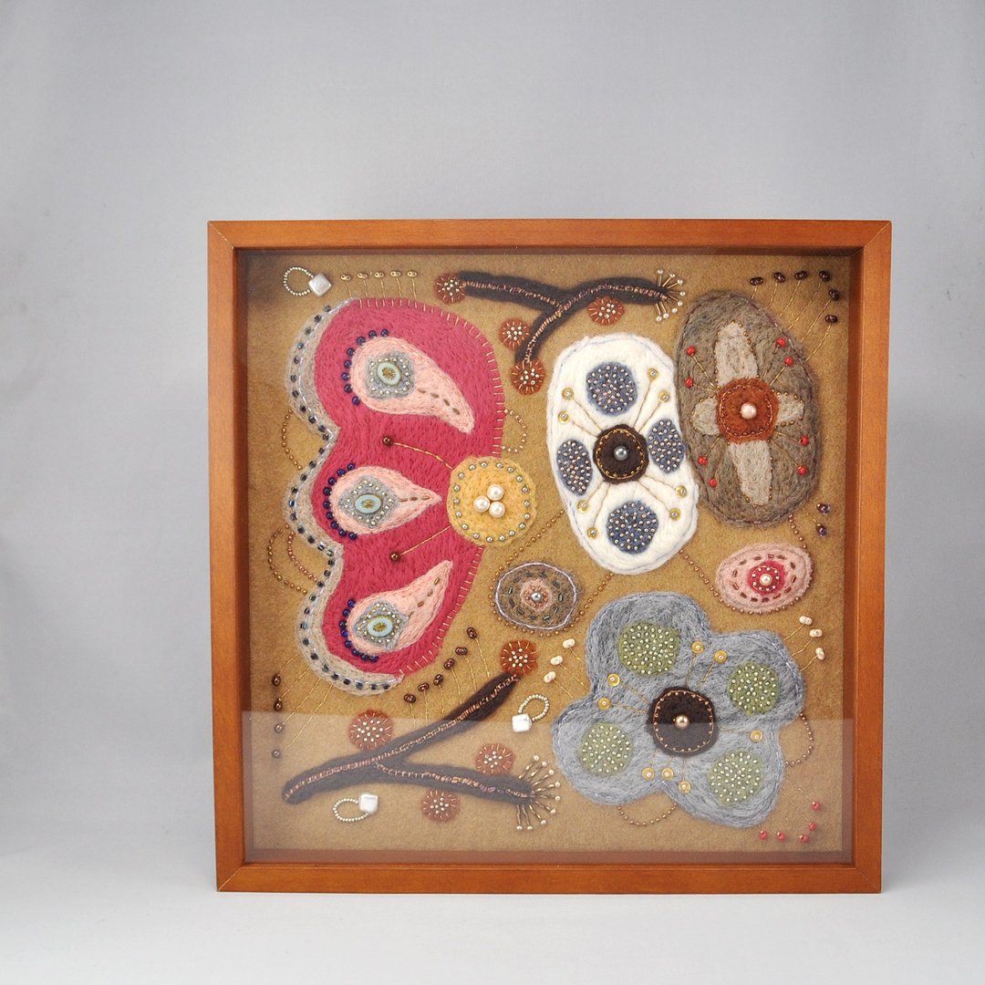 In translation Fabric panel 32 x 32 cm - 墙贴/壁贴 - 羊毛 橘色