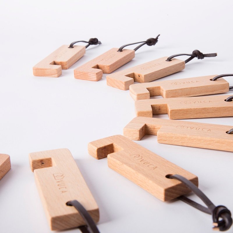 原木手机架 (6入) ─ 居家办公小物  送礼包装  加购刻字 - 手机座/防尘塞 - 木头 咖啡色