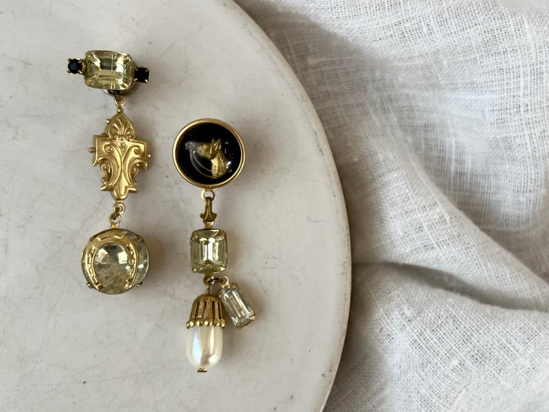 couronnement 耳环 - 耳环/耳夹 - 铜/黄铜 金色