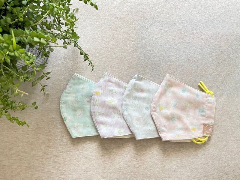 日本四重纱布口罩 -花园 - 口罩 - 棉．麻 