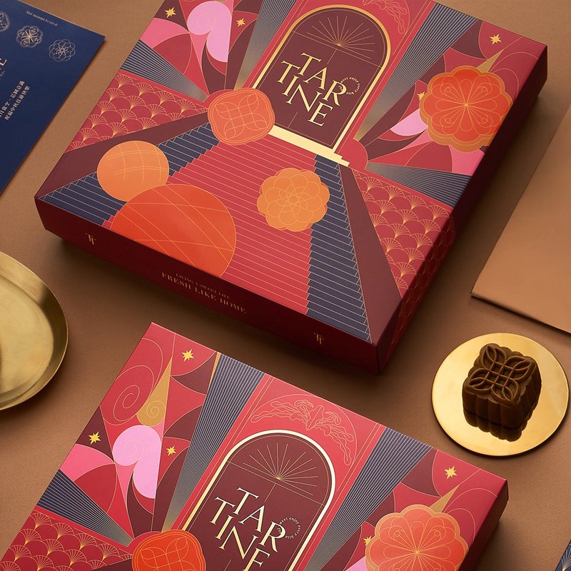 2026春节礼盒 综合蛋卷 过年 新年 马年贺卡 - 零食/点心 - 其他材质 红色