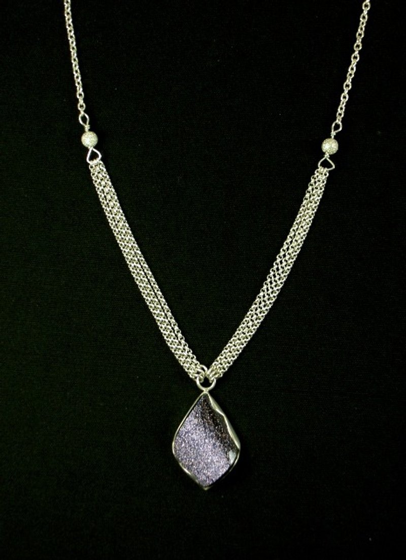 Zijin Stone necklace 2 - 项链 - 宝石 紫色