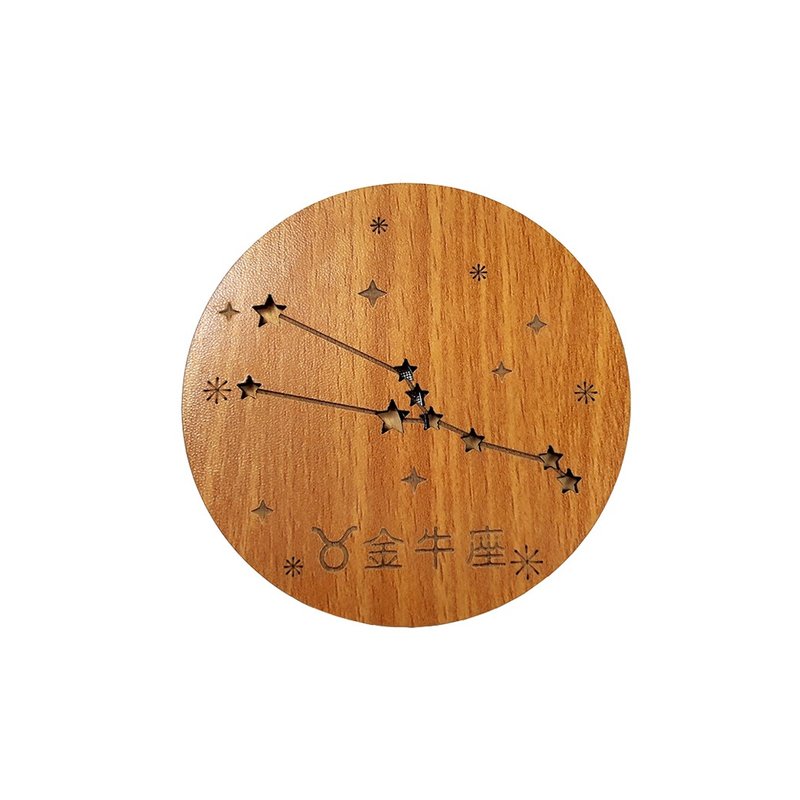 【教师节礼物】木雕音乐盒-12星座(金牛) - 音乐专辑 - 木头 橘色