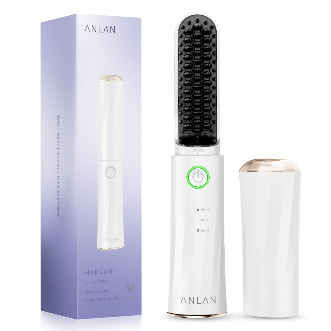 ANLAN - 追光无限直发梳 烫发梳 造型梳 负离子 - 其他小家电 - 塑料 白色