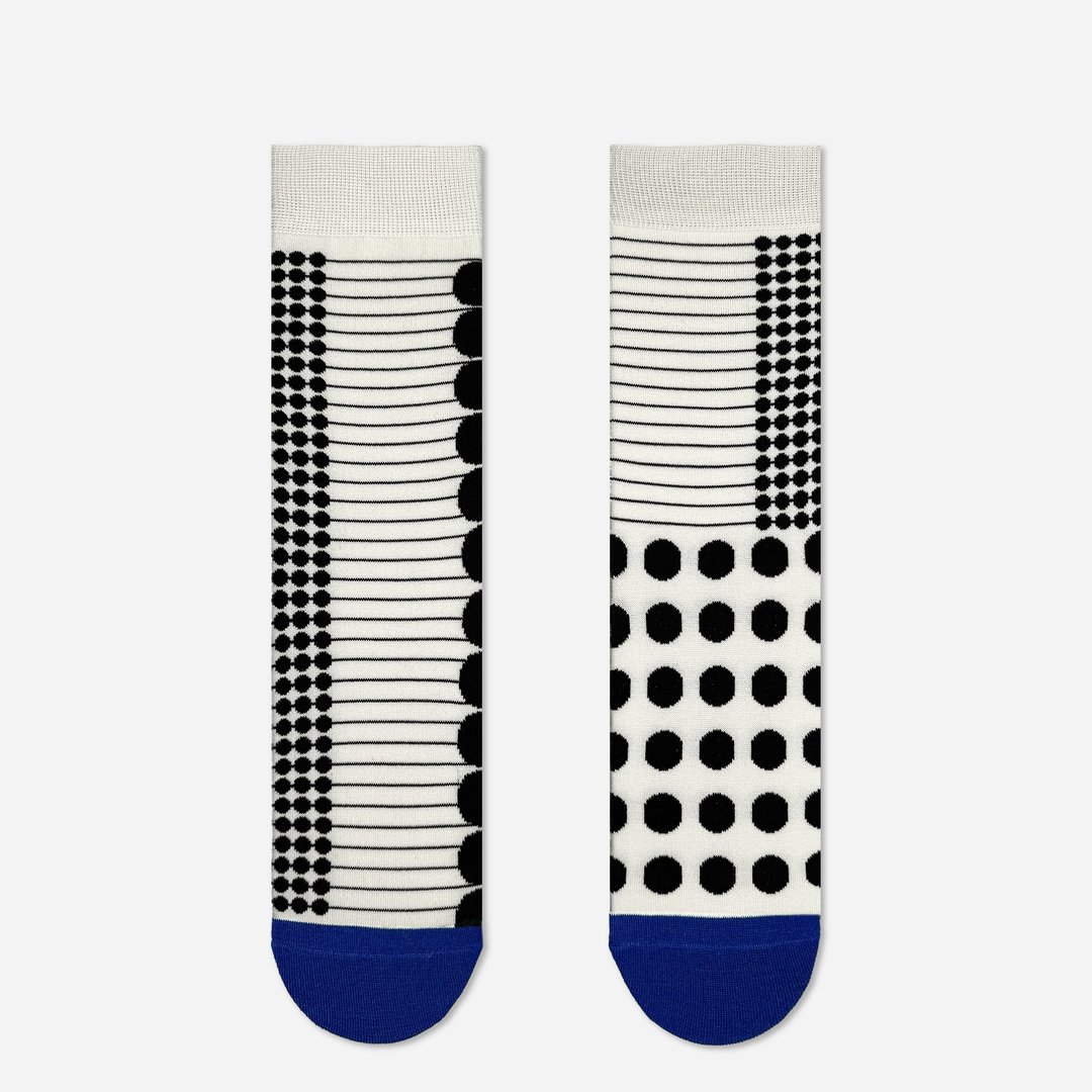 钴蓝圆点・cobaltdot / cotton / socks - 袜子 - 棉 蓝色