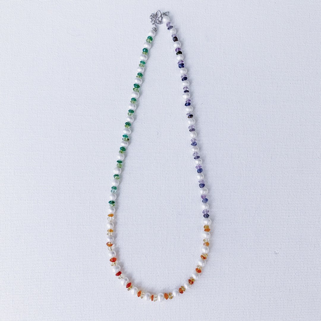 KARAFURU Multicolor Necklace (1) - 项链 - 半宝石 多色